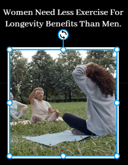 Women need less exercise than men. Eat Circle C Farm