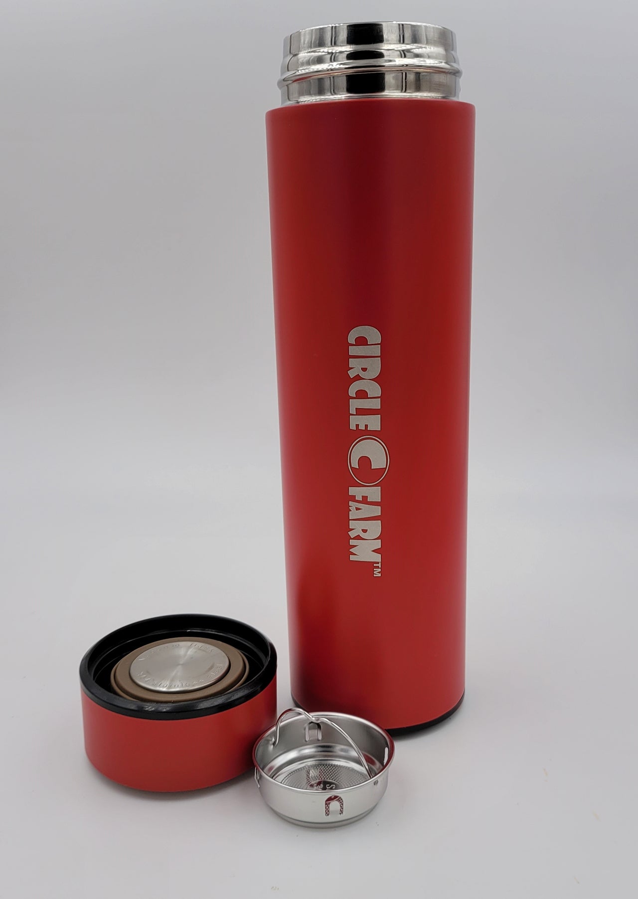 Red Stainless Steel Thermos 500 ml Drinkware – Circle C Farm